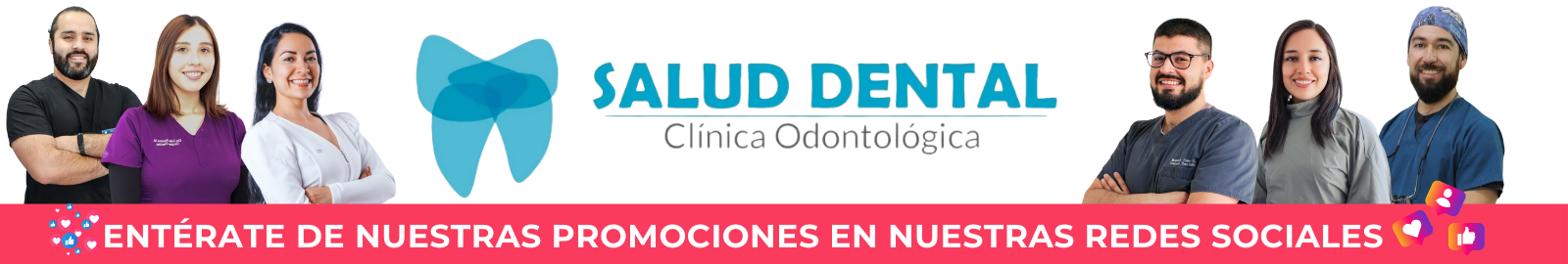 Banner con logo y dentistas